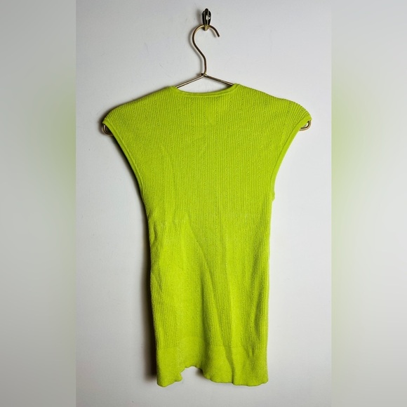 Balmain Neon Green Top Gold Button - Picture 9 of 11